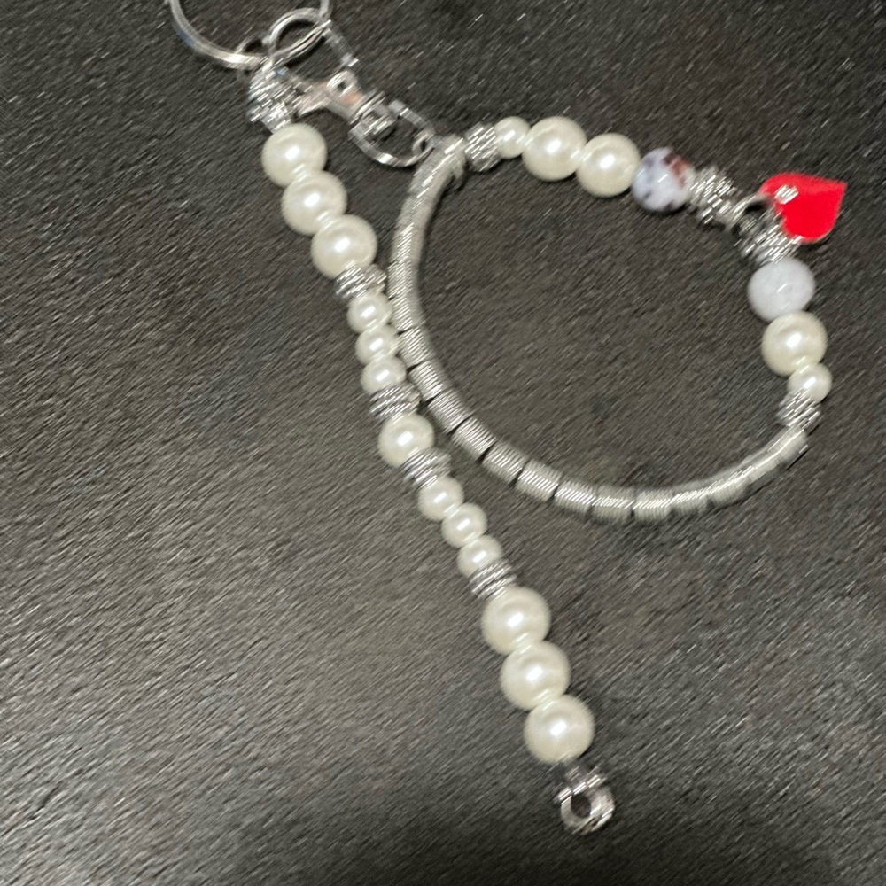 Heart Charm And Pearls Tea Strainer & Tea Set Valentine’s Day Grift View 5